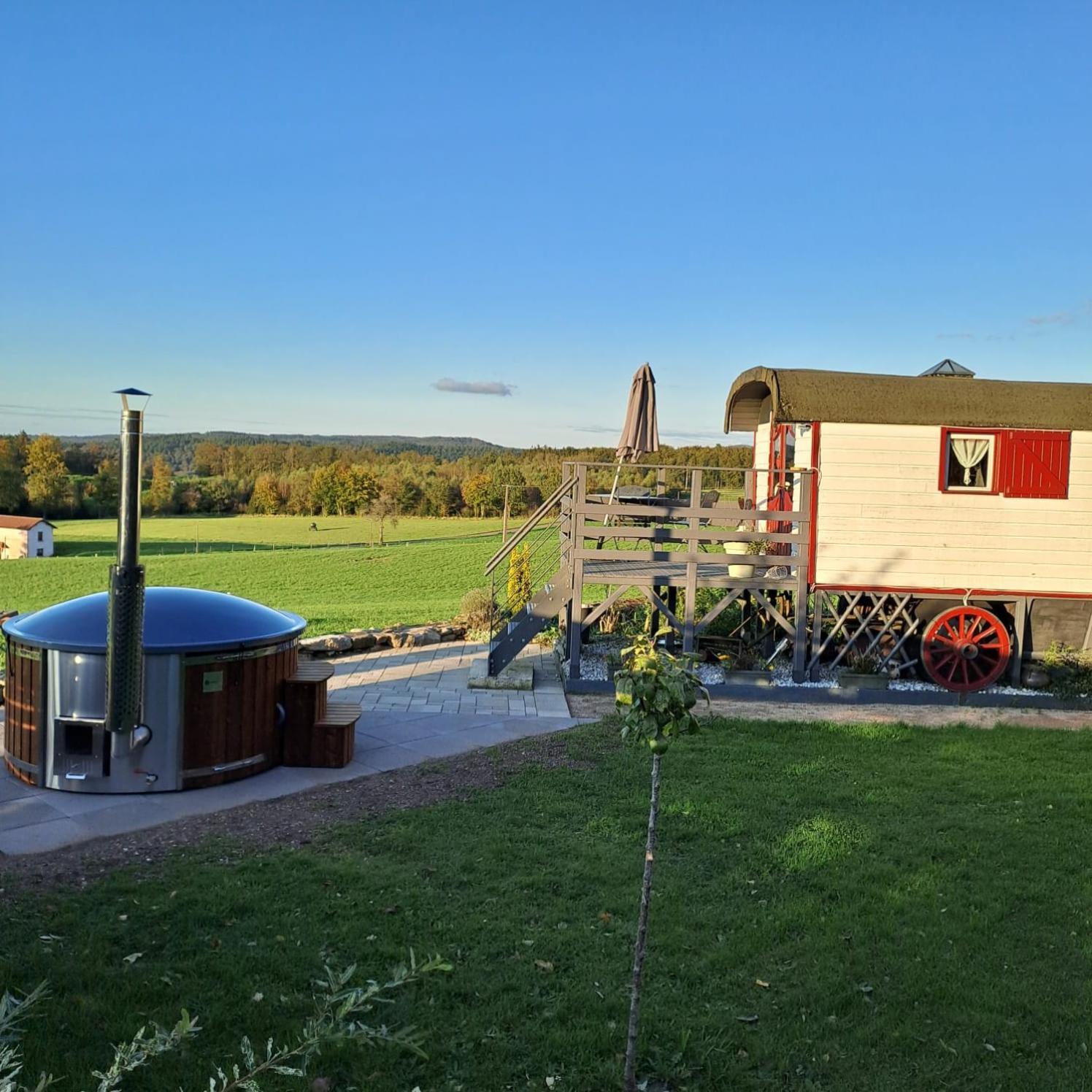 La Roulotte Belle Fleur Hotel Saint-Nabord ภายนอก รูปภาพ